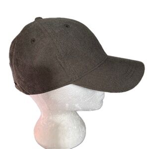 Kooringal Baseball Hat Green Corduroy Wool Lined One Size Adjustable Strap Back